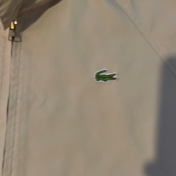 Lacoste Izod Vintage 1980’s Harrington Tan Jacket Zip Up - Picture 6 of 7